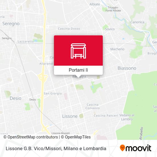 Mappa Lissone G.B. Vico/Missori