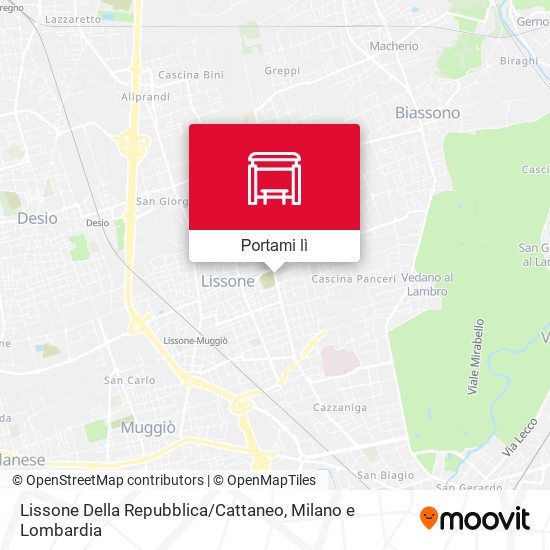 Mappa Lissone Della Repubblica / Cattaneo