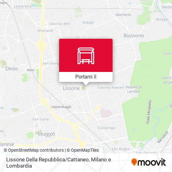 Mappa Lissone Della Repubblica / Cattaneo