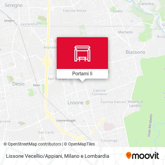 Mappa Lissone Vecellio/Appiani