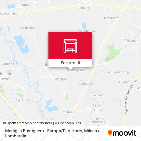 Mappa Mediglia Bustighera - Europa / Di Vittorio