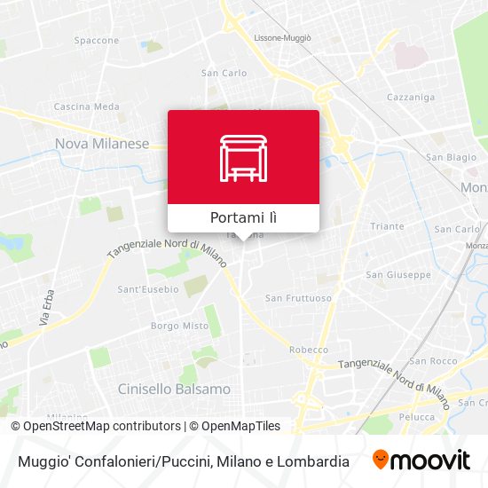Mappa Muggio' Confalonieri/Puccini
