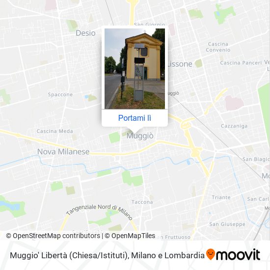 Mappa Muggio' Libertà (Chiesa / Istituti)