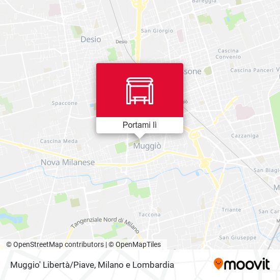 Mappa Muggio' Libertà/Piave