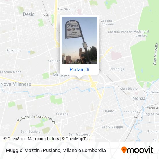 Mappa Muggio' Mazzini/Pusiano
