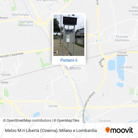 Mappa Melzo M.ri Libertà (Cinema)