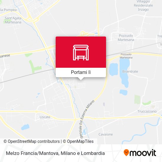 Mappa Melzo Francia/Mantova
