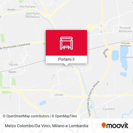 Mappa Melzo Colombo/Da Vinci