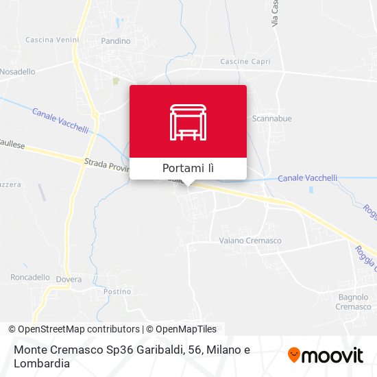 Mappa Monte Cremasco Sp36 Garibaldi, 56