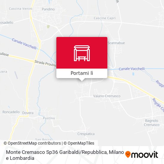 Mappa Monte Cremasco Sp36 Garibaldi / Repubblica