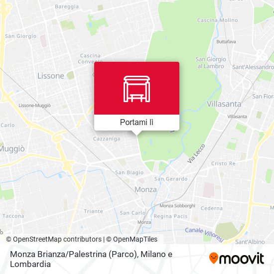 Mappa Monza Brianza / Palestrina (Parco)