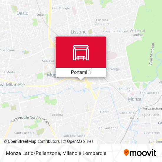 Mappa Monza Lario/Pallanzone