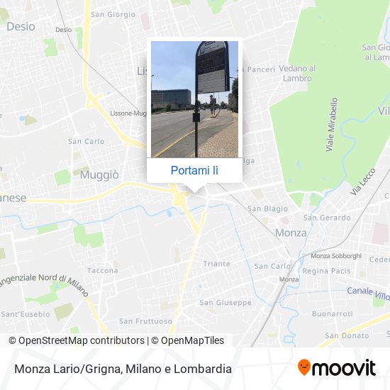 Mappa Monza Lario/Grigna