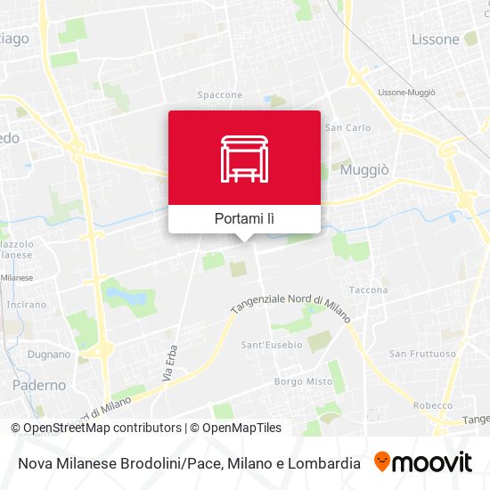 Mappa Nova Milanese Brodolini/Pace
