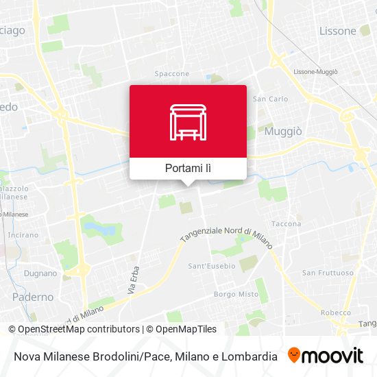 Mappa Nova Milanese Brodolini/Pace