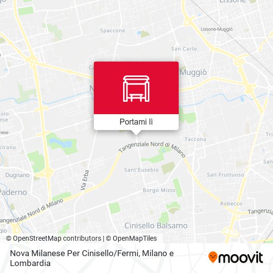 Mappa Nova Milanese Per Cinisello / Fermi
