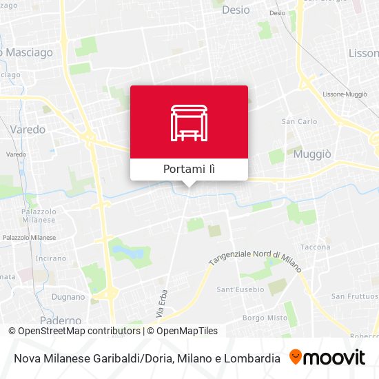 Mappa Nova Milanese Garibaldi/Doria