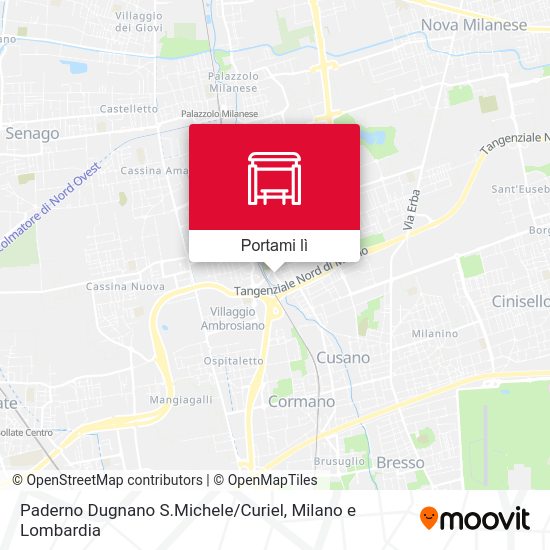 Mappa Paderno Dugnano S.Michele / Curiel