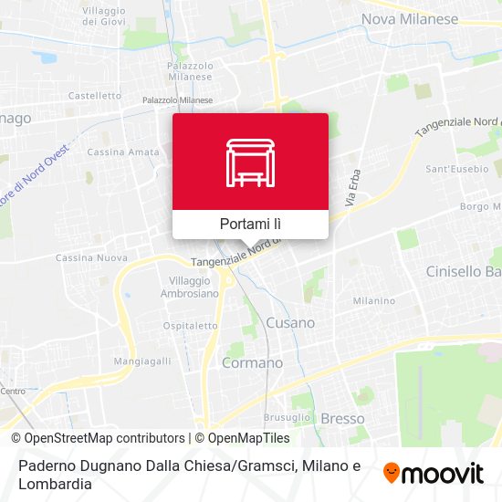 Mappa Paderno Dugnano Dalla Chiesa / Gramsci