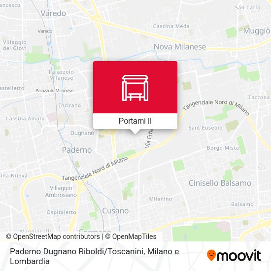 Mappa Paderno Dugnano Riboldi / Toscanini