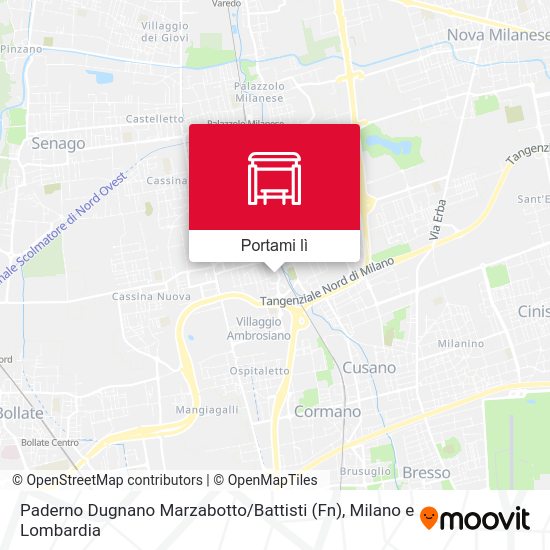 Mappa Paderno Dugnano Marzabotto / Battisti (Fn)