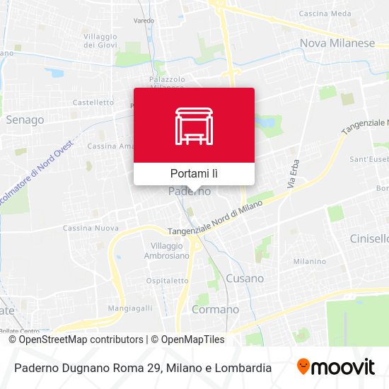 Mappa Paderno Dugnano Roma 29
