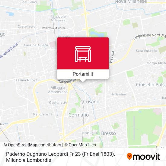 Mappa Paderno Dugnano Leopardi Fr 23 (Fr Enel 1803)
