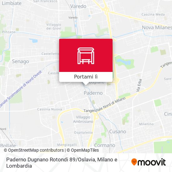 Mappa Paderno Dugnano Rotondi 89 / Oslavia