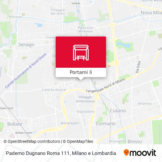Mappa Paderno Dugnano Roma 111