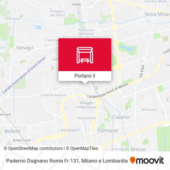 Mappa Paderno Dugnano Roma Fr 131