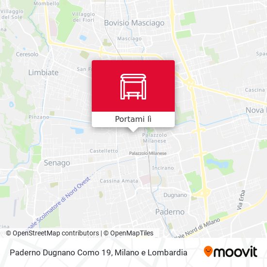 Mappa Paderno Dugnano Como 19