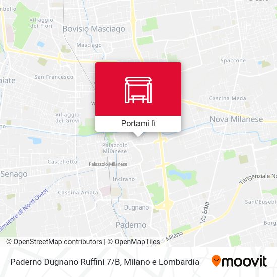 Mappa Paderno Dugnano Ruffini 7/B