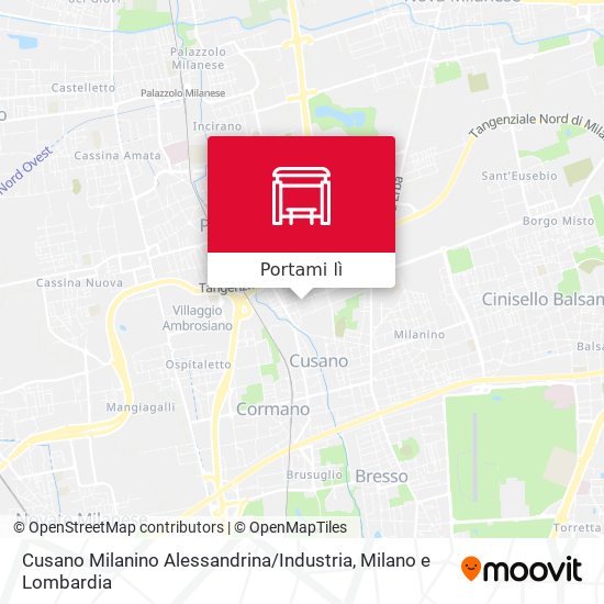 Mappa Cusano Milanino Alessandrina / Industria