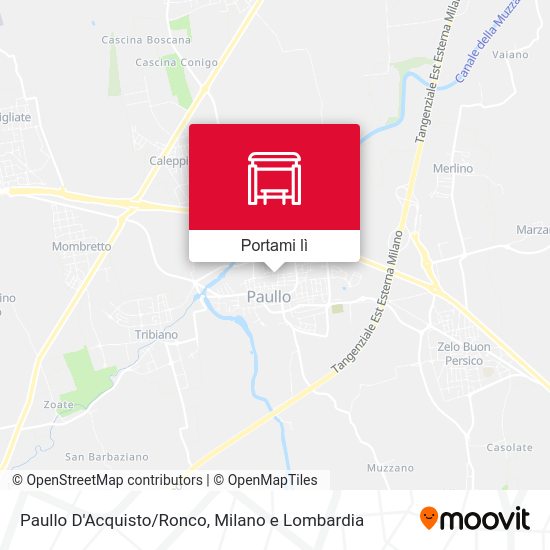 Mappa Paullo D'Acquisto/Ronco
