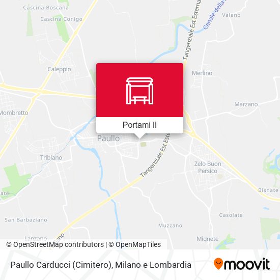 Mappa Paullo Carducci (Cimitero)