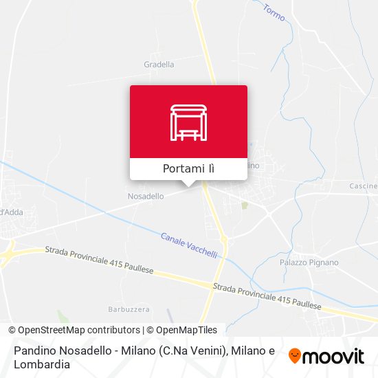 Mappa Pandino Nosadello - Milano (C.Na Venini)