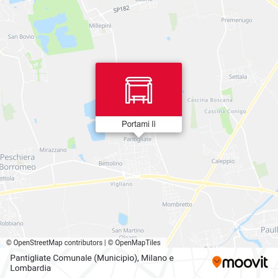 Mappa Pantigliate Comunale (Municipio)