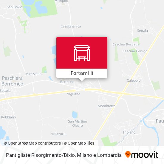 Mappa Pantigliate Risorgimento/Bixio