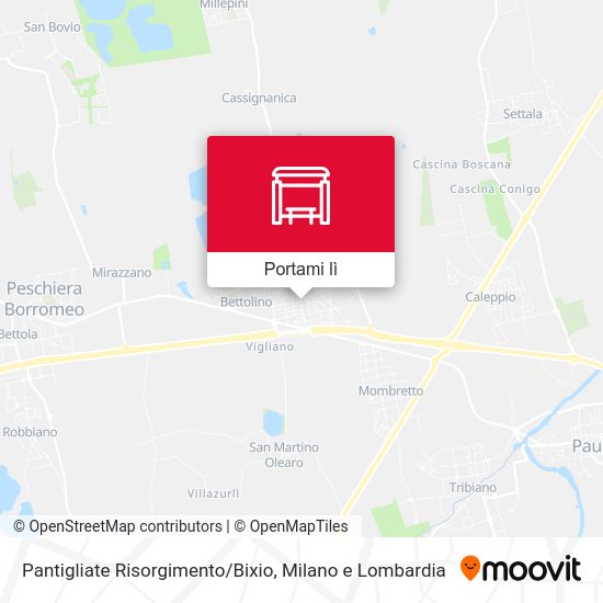 Mappa Pantigliate Risorgimento/Bixio