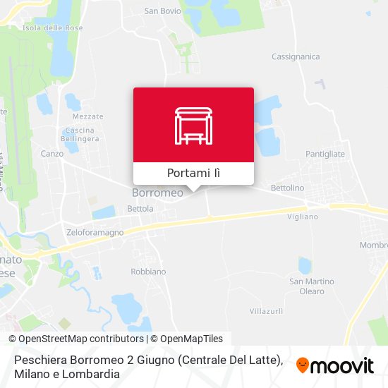 Mappa Peschiera Borromeo 2 Giugno (Centrale Del Latte)