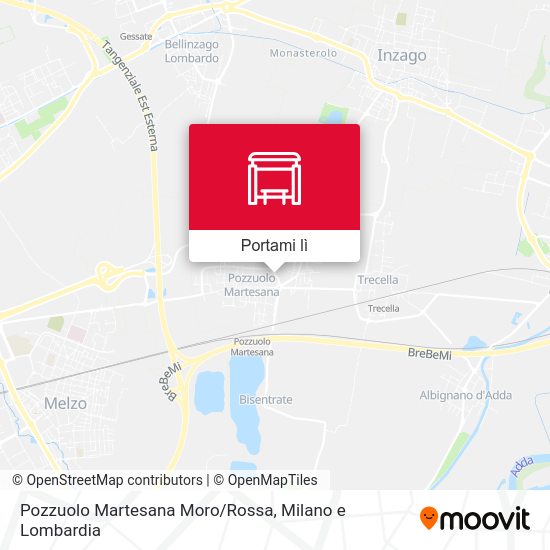 Mappa Pozzuolo Martesana Moro/Rossa