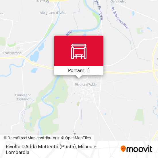 Mappa Rivolta D'Adda Matteotti (Posta)