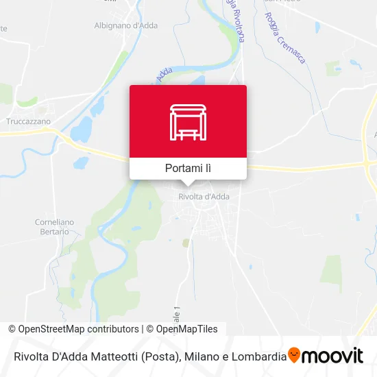 Mappa Rivolta D'Adda Matteotti (Posta)