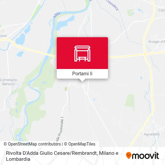 Mappa Rivolta D'Adda Giulio Cesare / Rembrandt