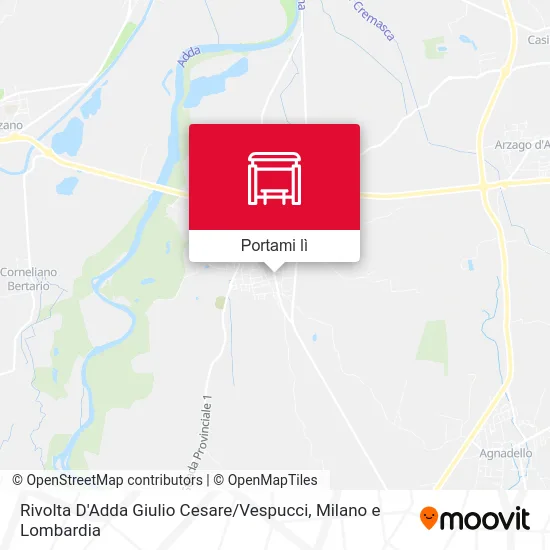 Mappa Rivolta D'Adda Giulio Cesare / Vespucci