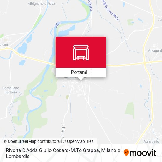 Mappa Rivolta D'Adda Giulio Cesare / M.Te Grappa