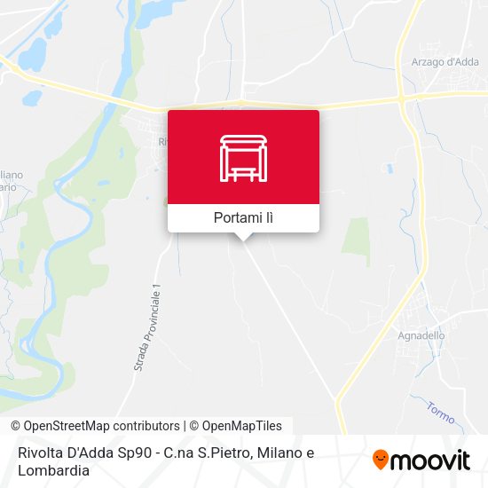 Mappa Rivolta D'Adda Sp90 - C.na S.Pietro