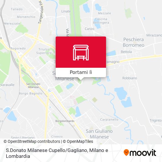Mappa S.Donato Milanese Cupello / Gagliano