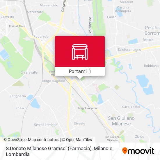Mappa S.Donato Milanese Gramsci (Farmacia)