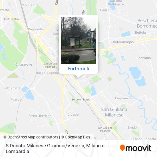 Mappa S.Donato Milanese Gramsci / Venezia